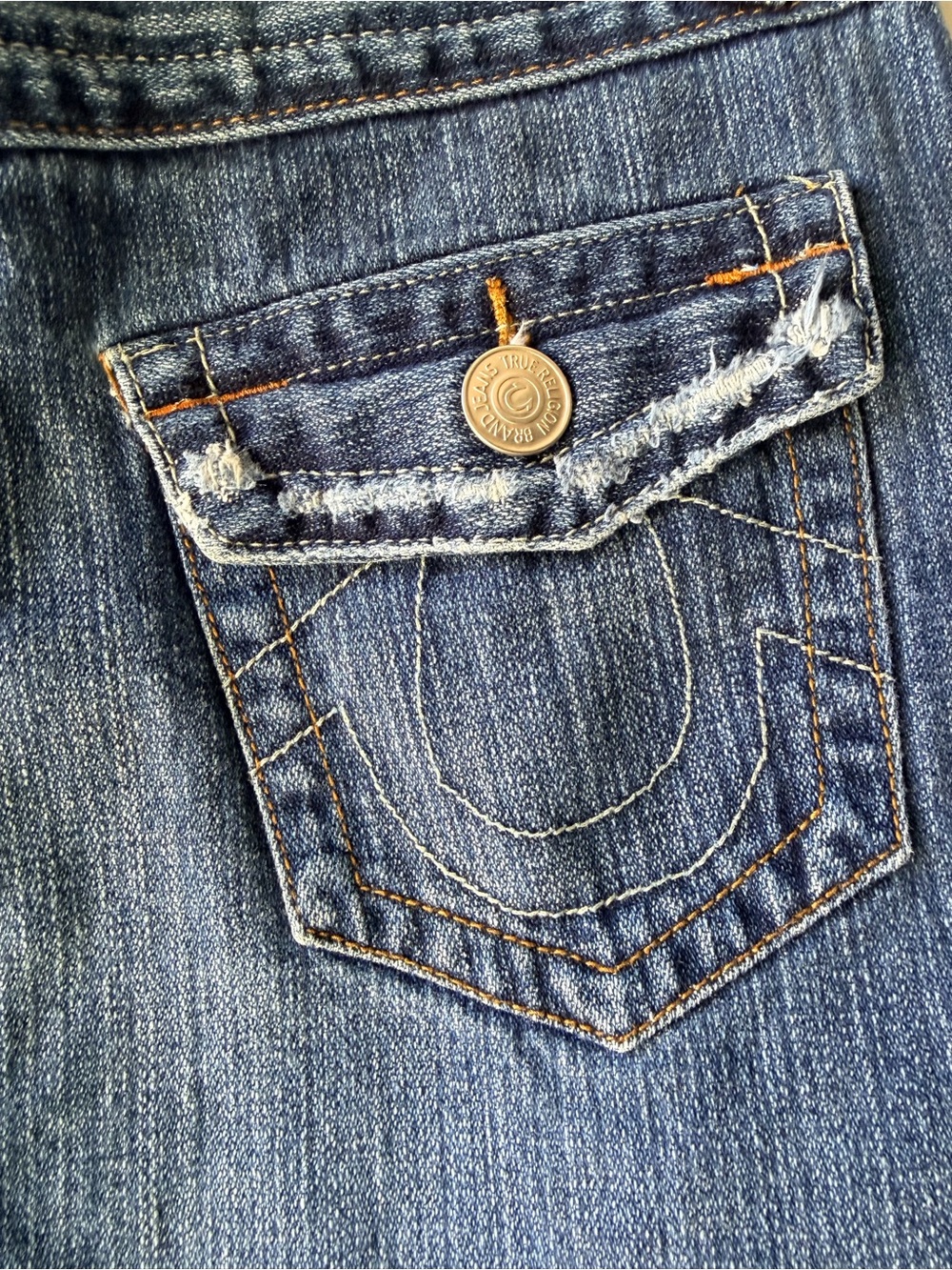 True Religion Denim Frayed Mini Skirt - Picture 4 of 7
